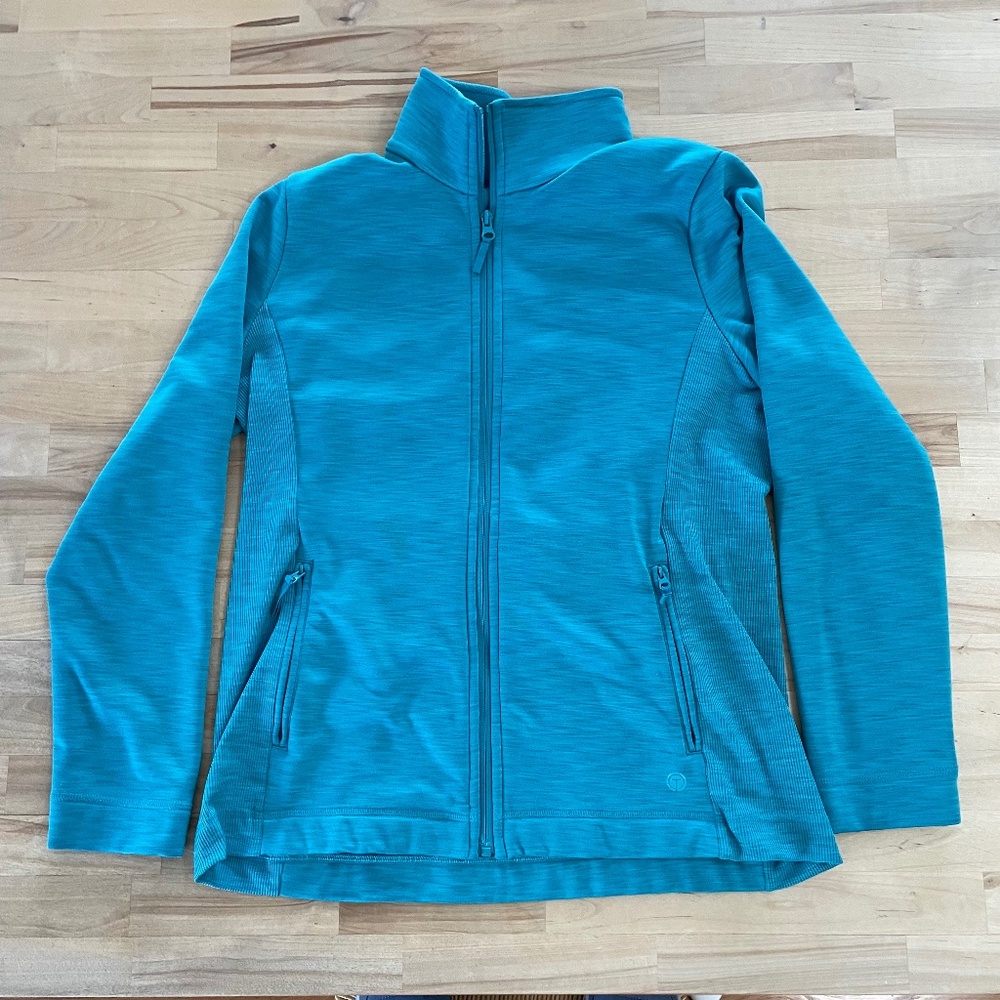Talbots fleece-lined zip-up